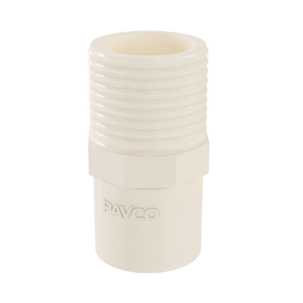 Adaptador de CPVC para Agua Caliente Pavco 1/2