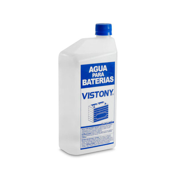 Agua para batería de automóvil 1 litro Vistony