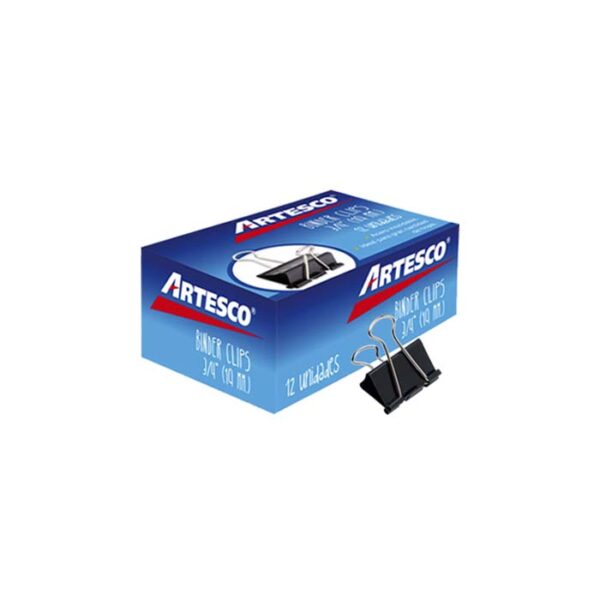 ARTESCO BINDER CLIPS 3/4" (19 mm)