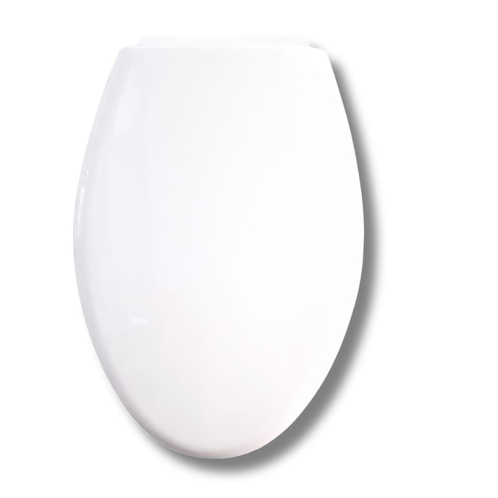 Asiento Tapa Inodoro Elongado Blanco Caída lenta