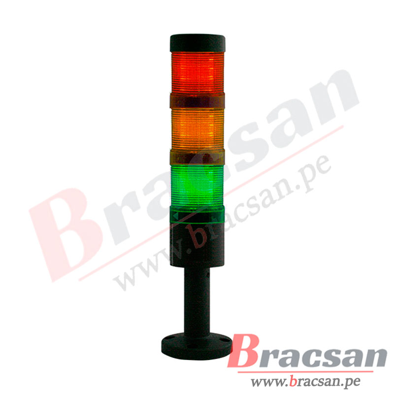 BALIZA TIPO TORRE LUMINOSA A LED CON SONIDO 24V 3 COLORES OWEN TBC53-24