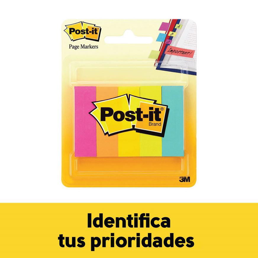 Banderitas Adhesivas 3M Post-It 12.7 X 44.4 Mm Multicolor 50 Hojas