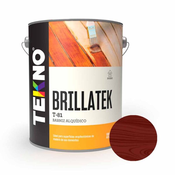 Barniz Brillante Tekno T81 Caoba 1 galón