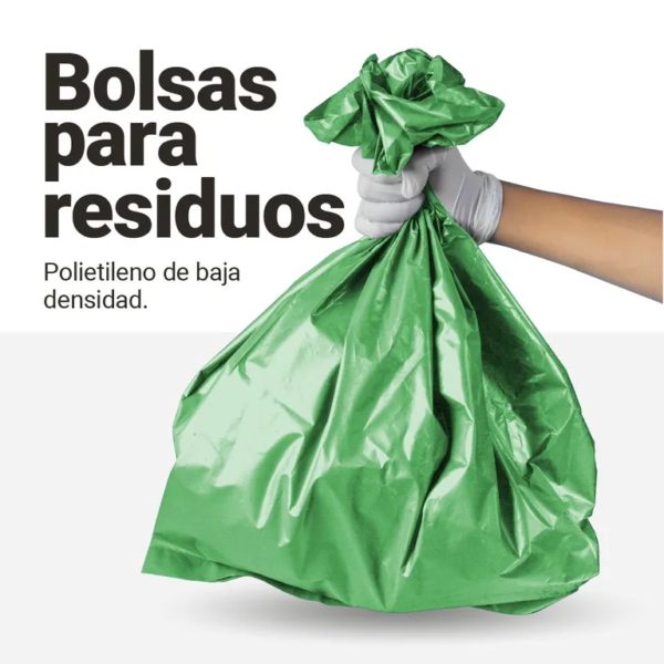Bolsas verdes para basura 50 l 100 uds