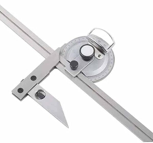 Buscador de medición de ángulo universal de 360 grados, goniómetro, regla angular con lupa