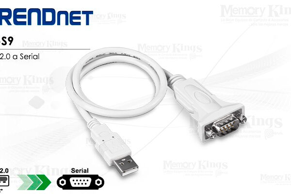 Cable USB a Serial RS232 DB-9 TRENDnet TU-S9 0.60m