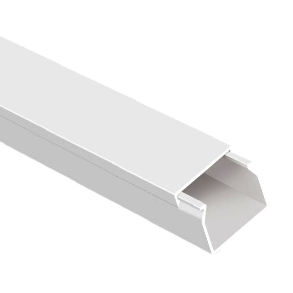 Canaleta PVC Cerrada 20x10mm Mutlusan Blanco con Adhesivo