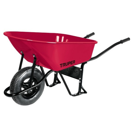 Carretilla Reforzada 6ft 100L, Llanta Neumatica 16X4" Soportan 580kg