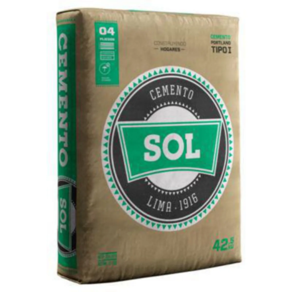 Cemento Sol Portland Tipo I 42.5 kg