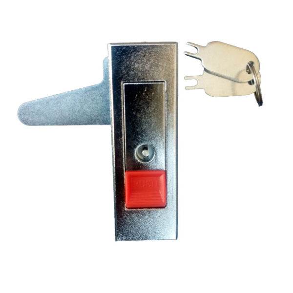Chapa Push o Cerradura Push Metálica con Llave (Pesada)