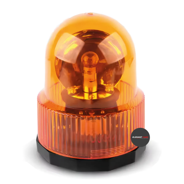 Circulina Ámbar Luz De Advertencia Redonda Rotativa 12V