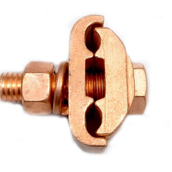 Conector de bronce cobreado doble vía 6 a 2/0 AWG modelo GC2626 Metelia