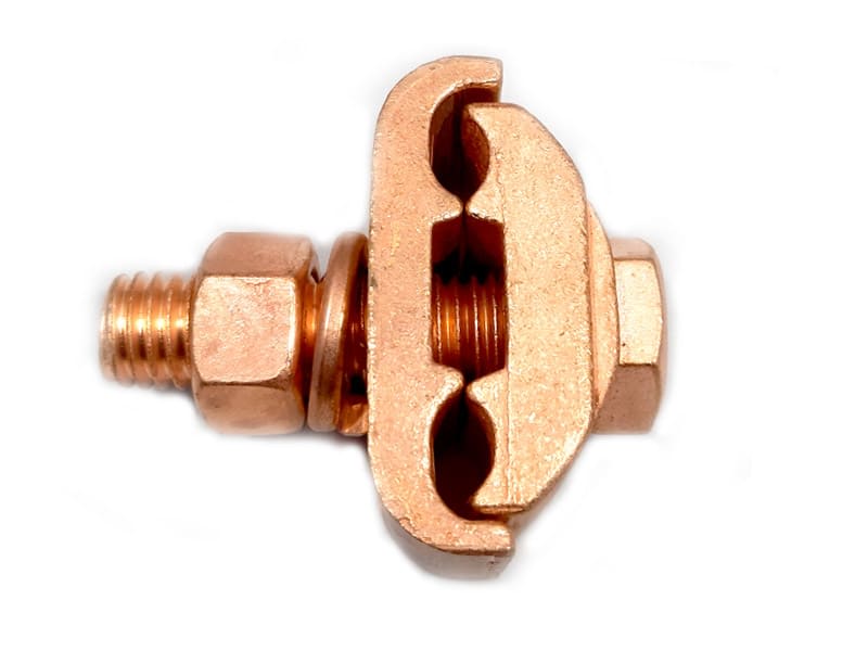 Conector de bronce cobreado doble vía 6 a 2/0 AWG modelo GC2626 Metelia