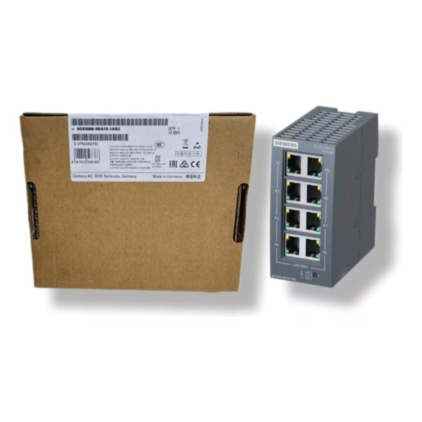 Conmutador Ethernet Industrial Siemens 6GK5008-0BA10-1AB2