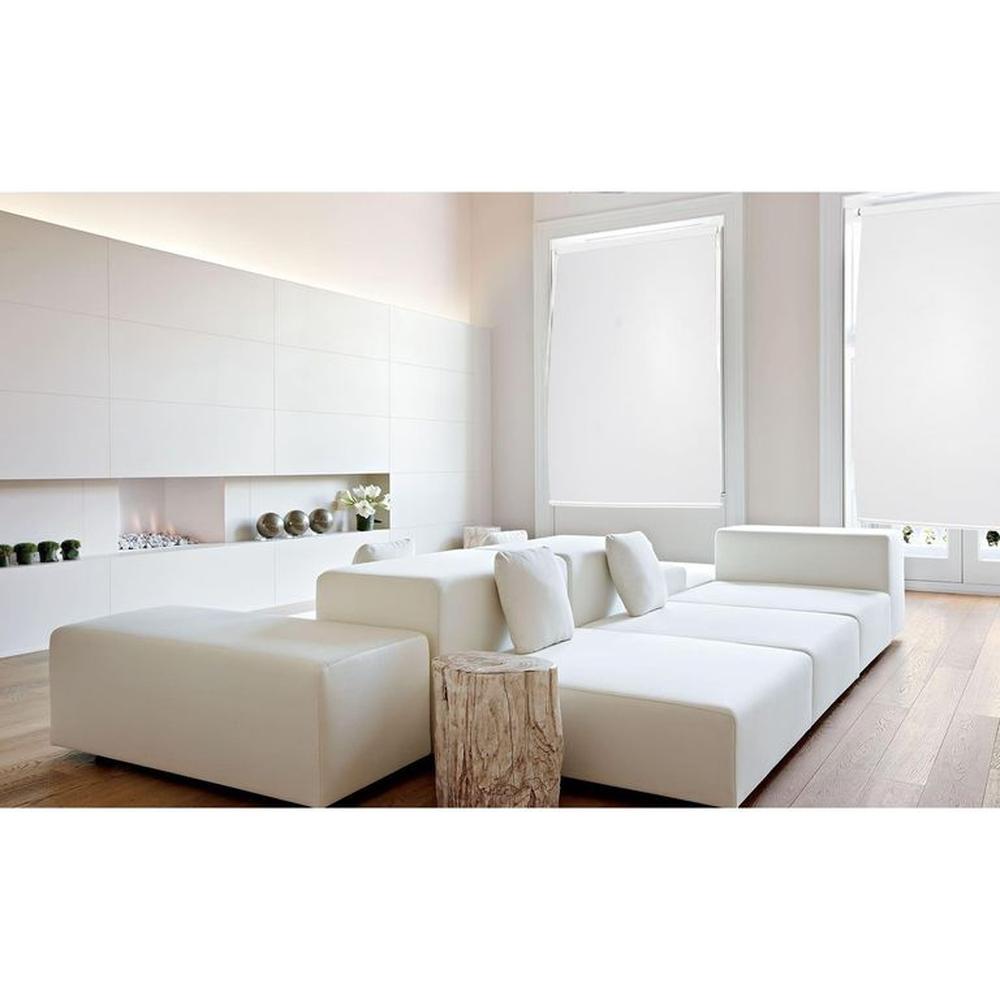 Cortina Roller Blackout Básico Blanco 150cm Ancho x 160cm Alto Blanco