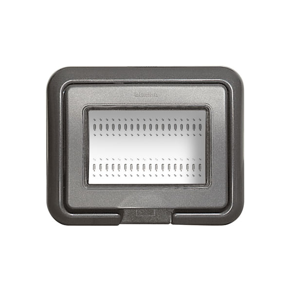 CUBIERTA IDROBOX PARA CAJAS 503 DE 3 MOD. LIVING-LIGHT IP55 ANTRACITA 24603L Bticino