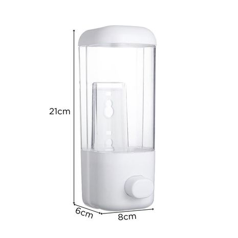Dispensador de Jabón Líquido Alcohol en Gel Blanco 500ml