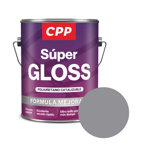 Esmalte Super Gloss CPP Gris Claro 1 galón