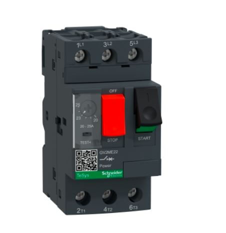 GUARDAMOTOR TERMOMAGNETICO 3Ø REGULABLE, 20