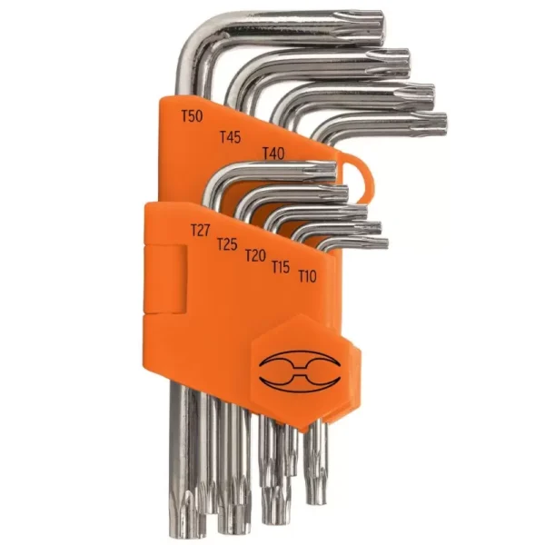 Juego de 9 llaves Torx T10-T50 15554 Truper