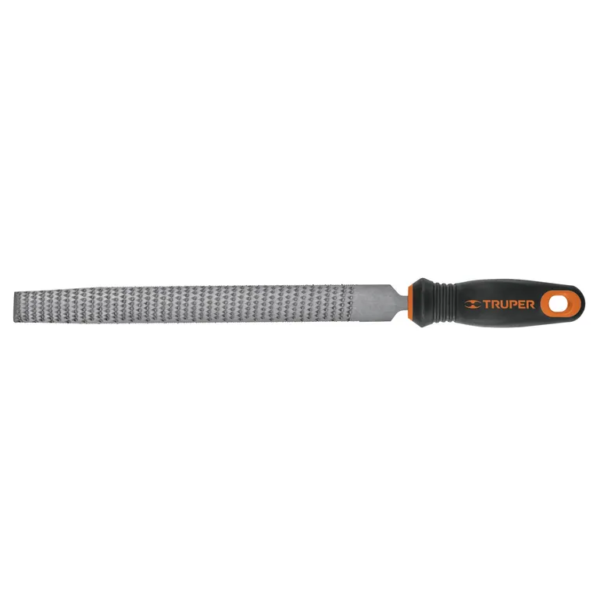 Lima Escofina Media Caña Bastarda Con Mango 8" Truper 15321