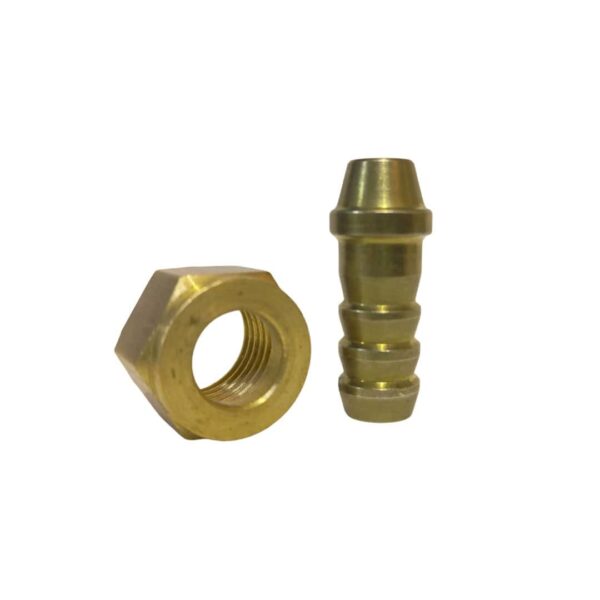 Niple Bronce Espiga con Tuerca Movible para Manguera