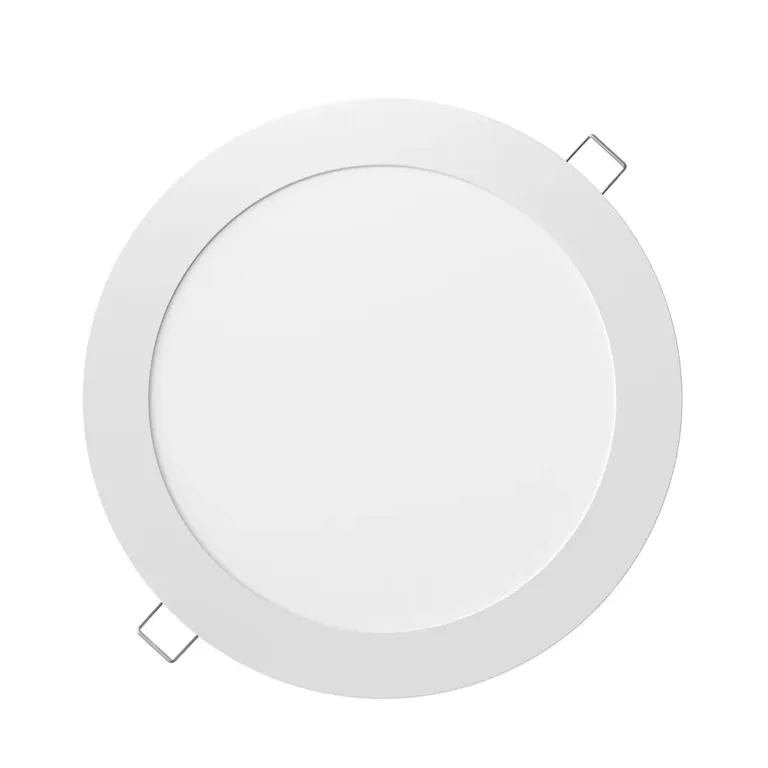 Panel Led Empotrable Redondo Luz Cálida 12W 1080Lm