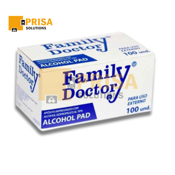 Pañitos desinfectantes alcohol Family Doctor