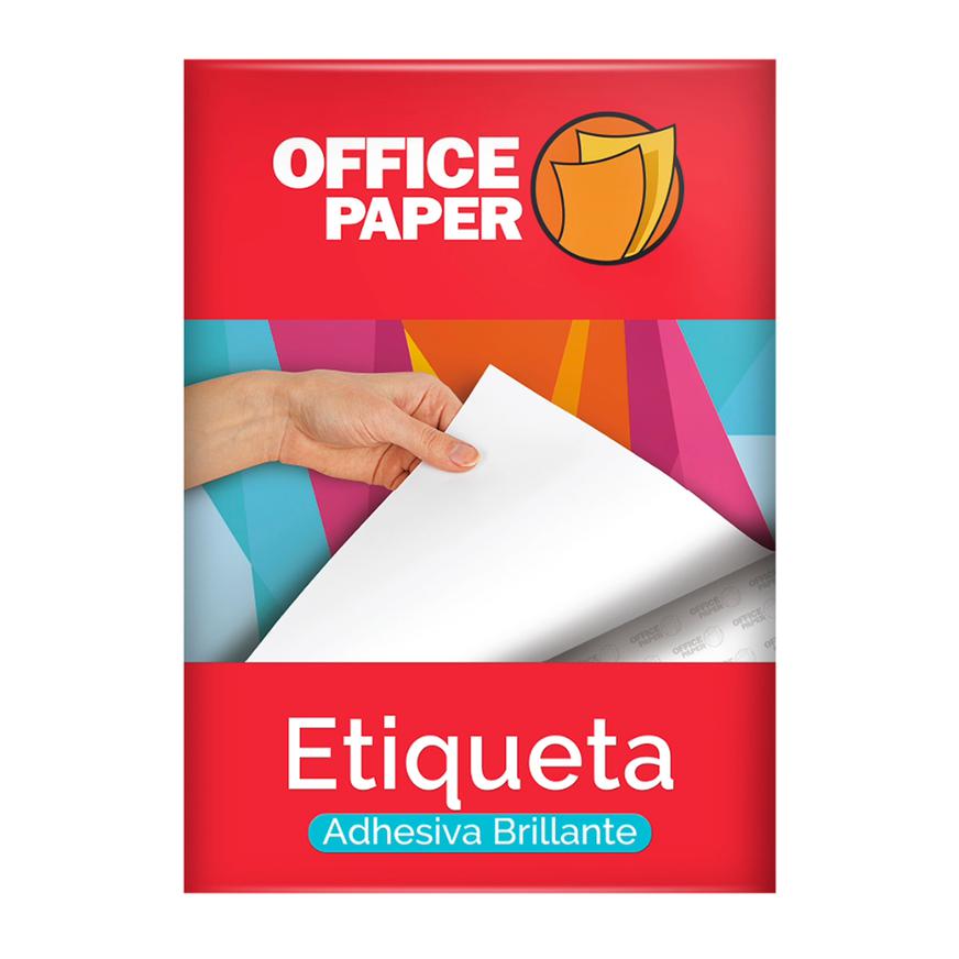 Papel Adhesivo Blanco Brillante 180 G A4 100 Hojas