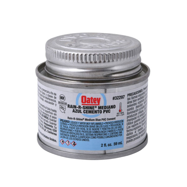 Pegamento de PVC Oatey Rain Celeste 2 Oz