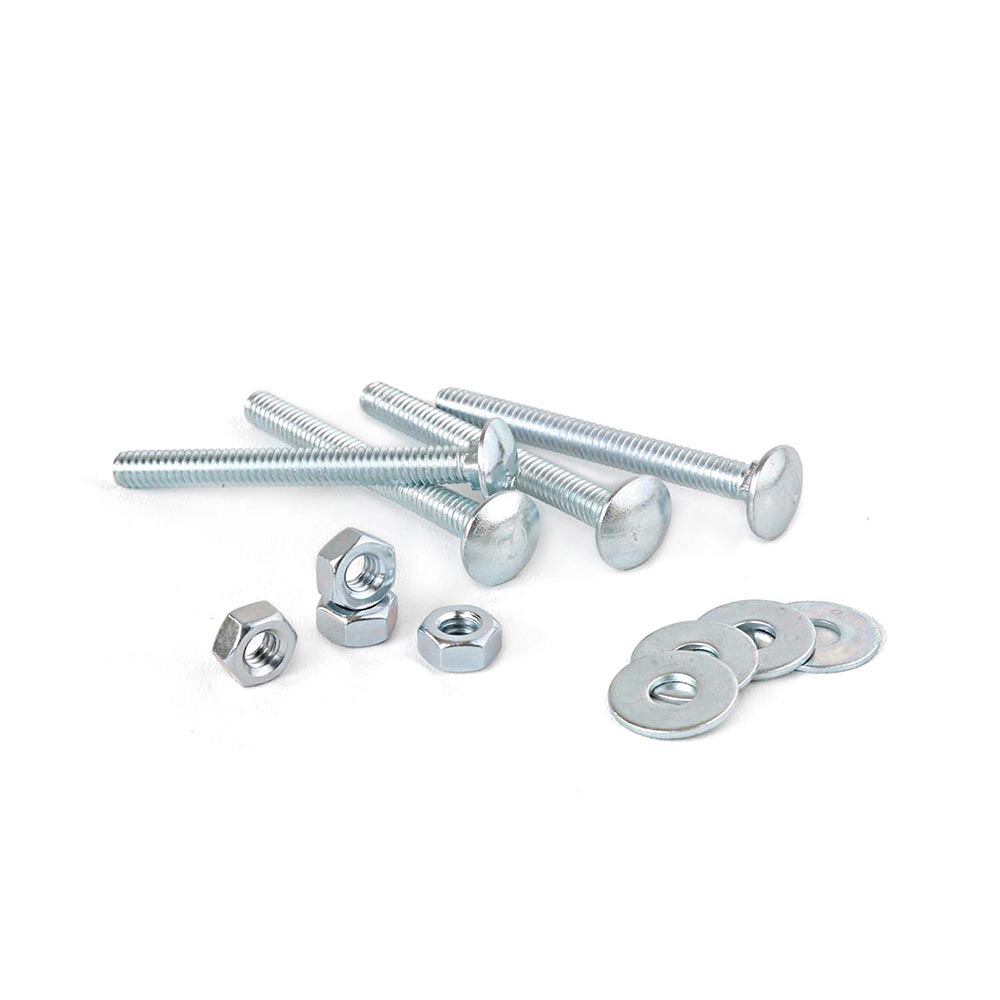 Perno coche + Tuercas + Arandelas 1/4×2 1/2