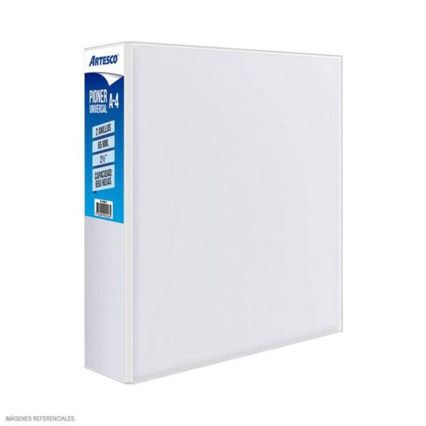 Pioner Universal Artesco A4 2 Anillos 65 mm Blanco