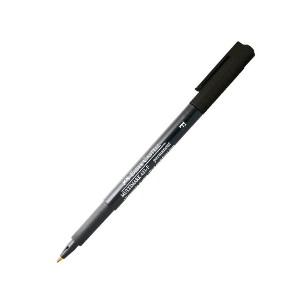 Plumón Indeleble Delgado Faber Castell 421-F Negro