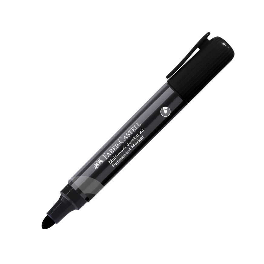 Plumón Indeleble Jumbo Faber Castell 23 Negro