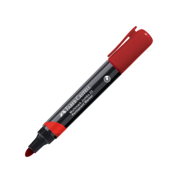 Plumón Indeleble Jumbo Faber Castell 23 Rojo
