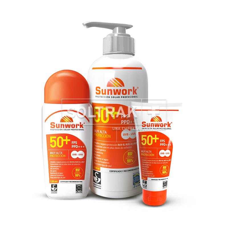 Protector Solar SUNWORK FPS 50+ 50 ml