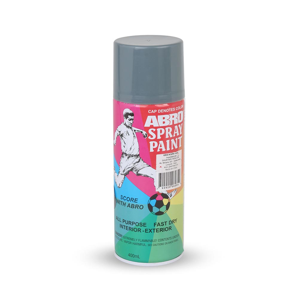 Spray Abro Gris de Esmalte Sintético de Secado Rápido 400 ml