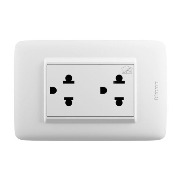 Tomacorriente Doble Universal Lt Blanco Dplus Bticino