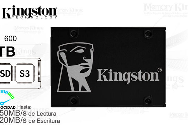 Unidad SSD 2.5 SATA 1.24TB Kingston KC600