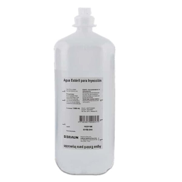 Agua Estéril para Inyección, Intravenosa
