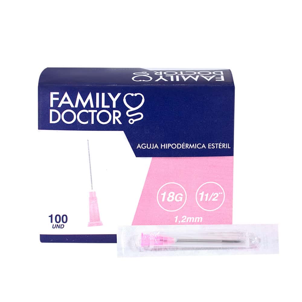 Aguja Hipodérmica estéril FD 18G 1 1/2 x 1.2mm