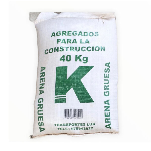 Arena Gruesa Luk Modelo 40 kg para Obras