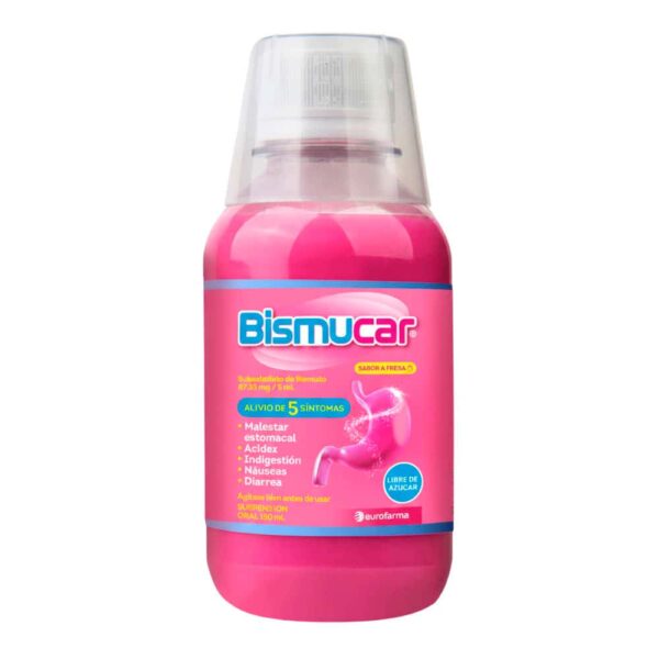 Bismucar Suspensión Oral Sabor Fresa