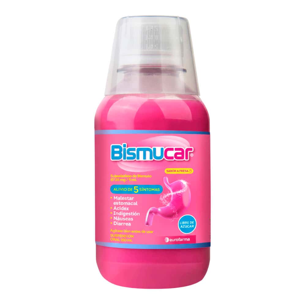 Bismucar Suspensión Oral Sabor Fresa