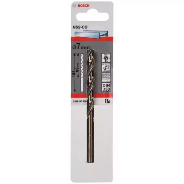 Broca Metal HSS-Co 7.0 x 69 x 109