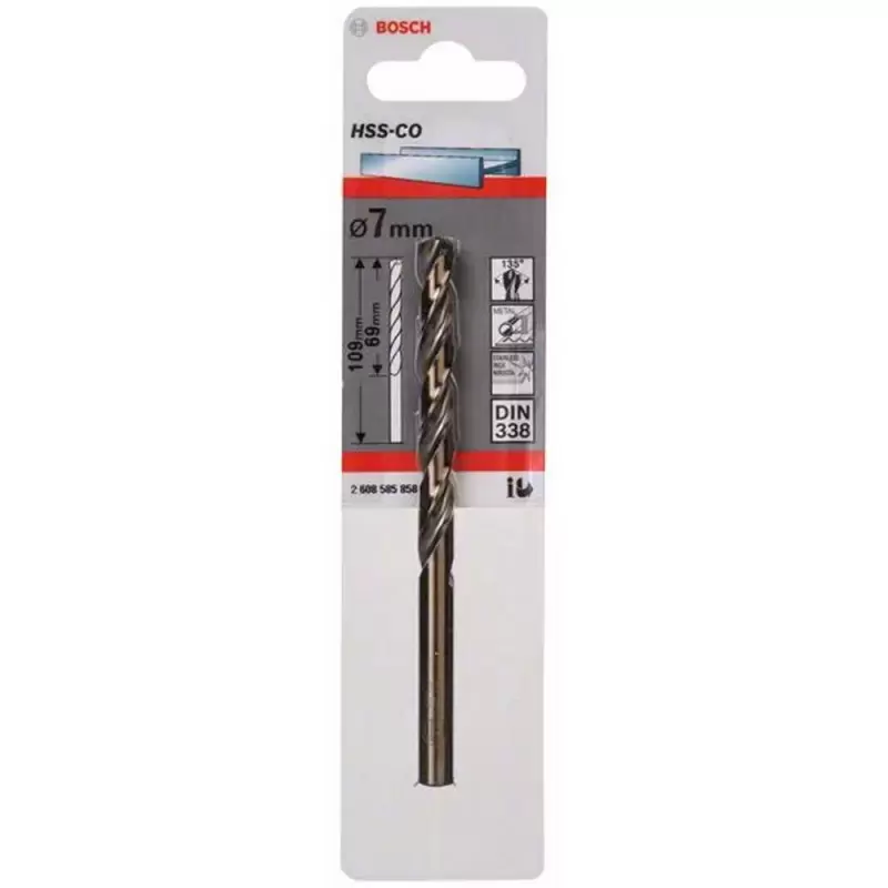 Broca Metal HSS-Co 7.0 x 69 x 109