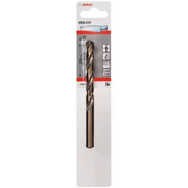 Broca Metal HSS-Co 9.0 x 81 x 125