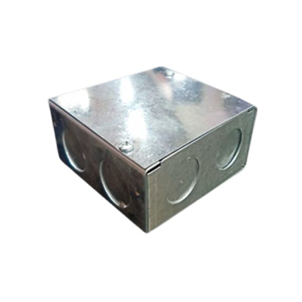 Caja de pase metálica galvanizada 500 × 500 × 150 mm (20 × 20 × 6")