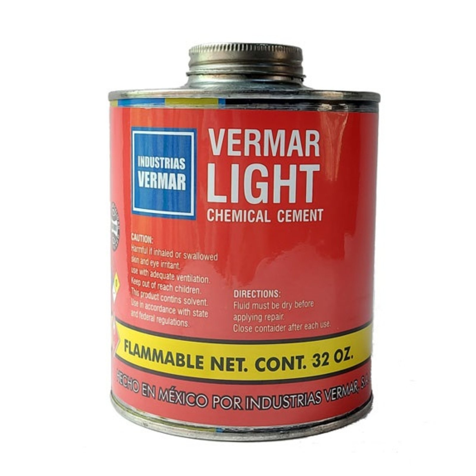 Cemento vulcanizado en frio Vermar Light de 1/2 lt. 10711002