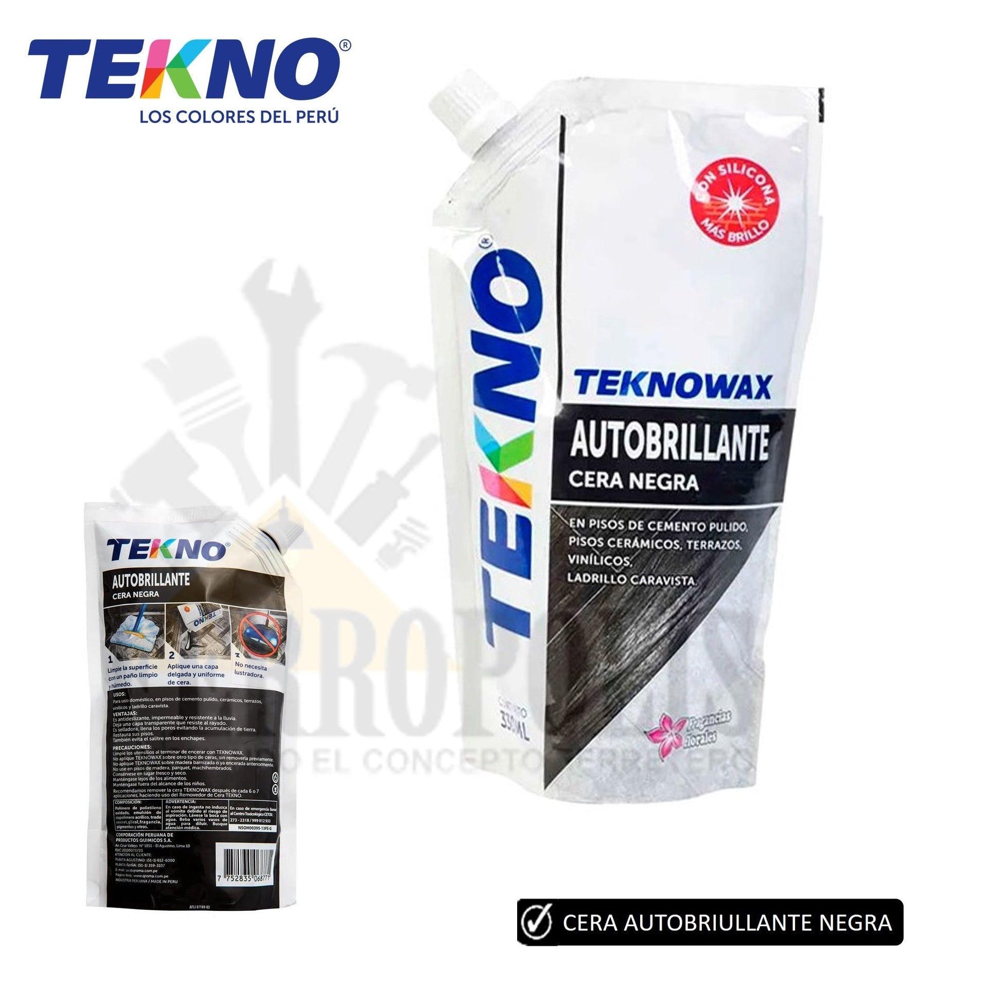 CERA SACHET NEGRO AUTOBRILLANTE TEKNO